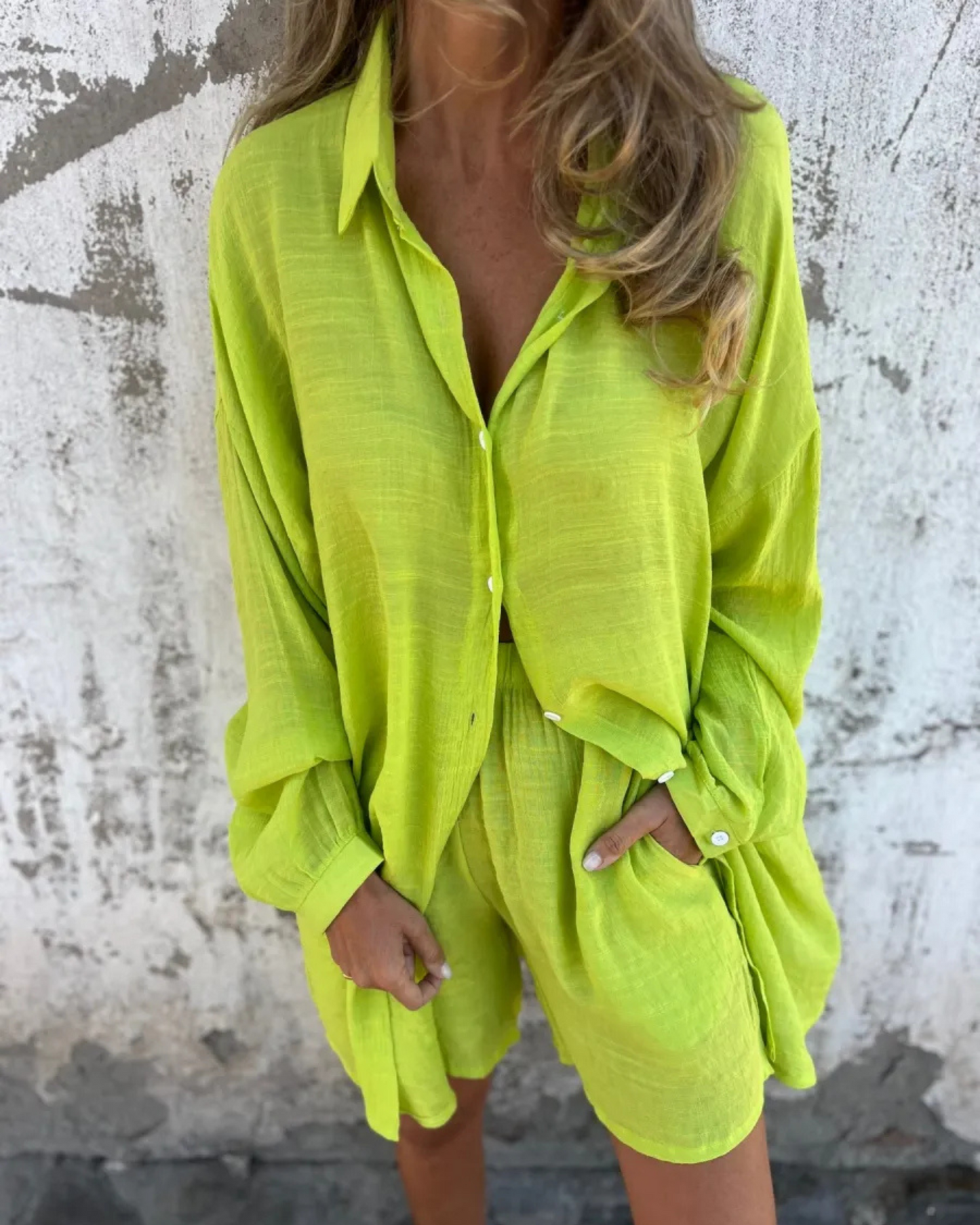 Mireya Casual Shirt & Short Set