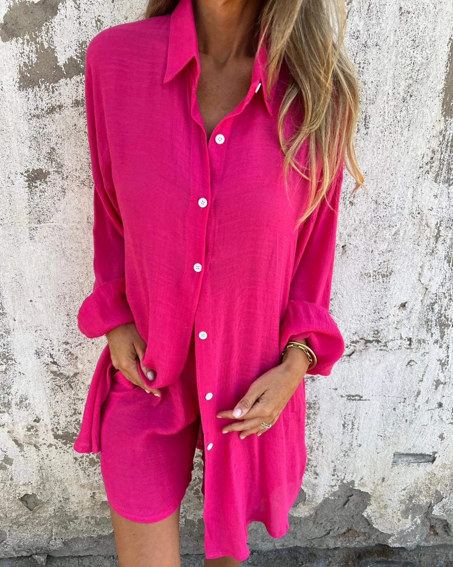 Mireya Casual Shirt & Short Set