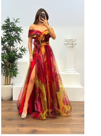 Daniela - Stunning Off Shoulder Maxi Dress