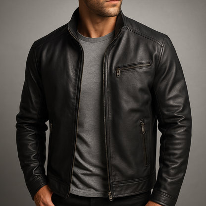 BROOKSON™ Vintage Leather Jacket