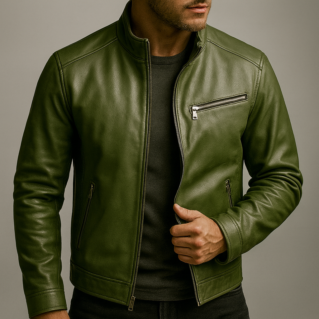 BROOKSON™ Vintage Leather Jacket