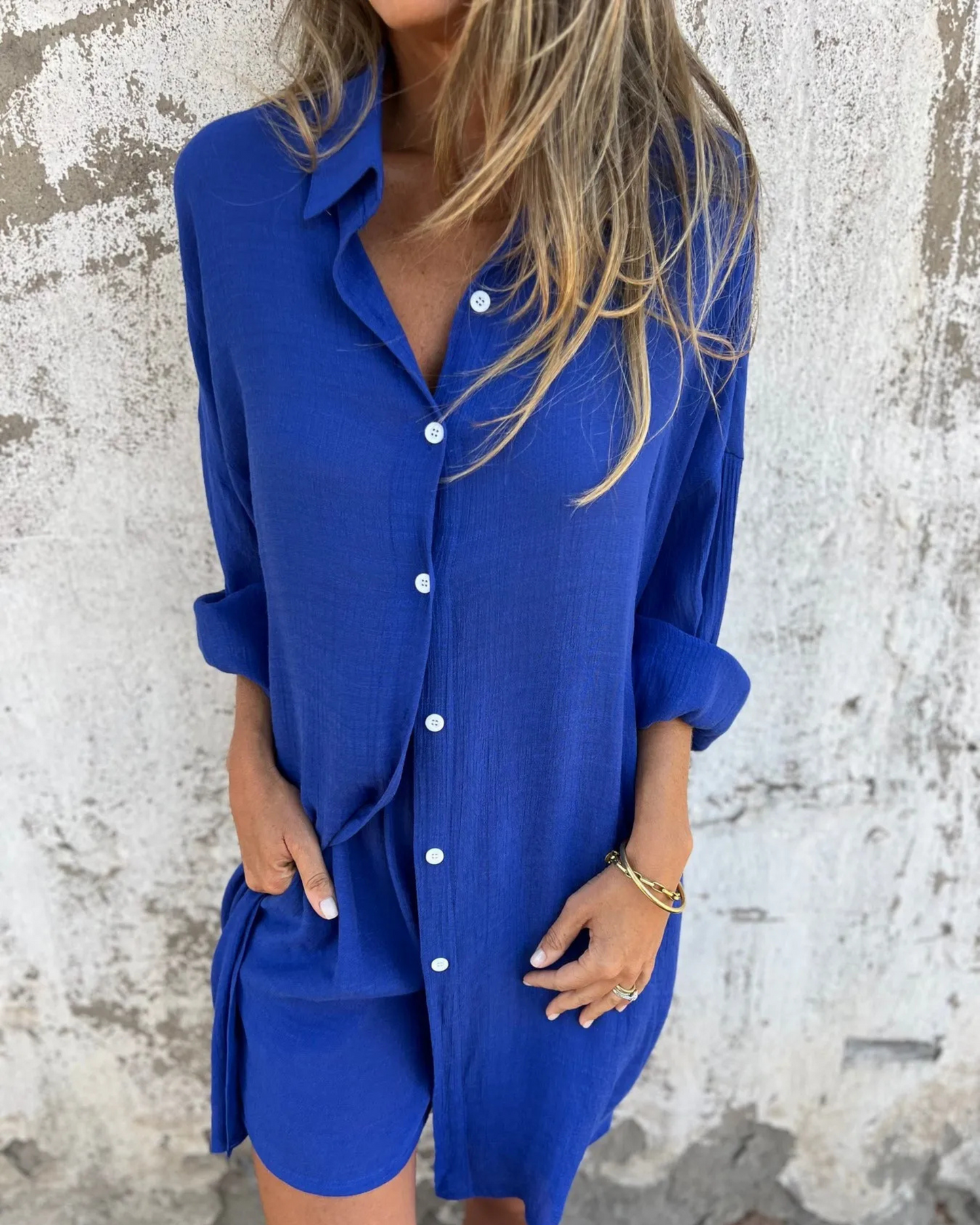 Mireya Casual Shirt & Short Set