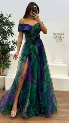Daniela - Stunning Off Shoulder Maxi Dress