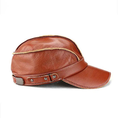 RIVARO™ Vintage Leather Gentleman’s Cap