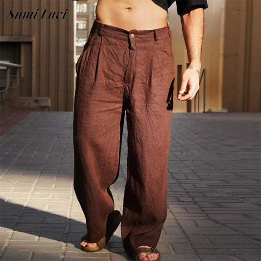 ZAIR™ Wide-Leg Summer Linen Trousers