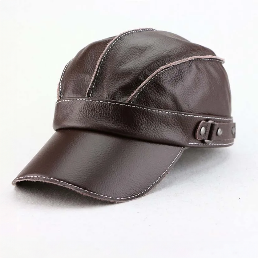 RIVARO™ Vintage Leather Gentleman’s Cap