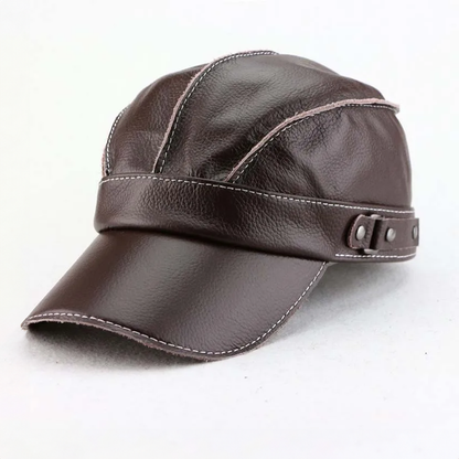 RIVARO™ Vintage Leather Gentleman’s Cap