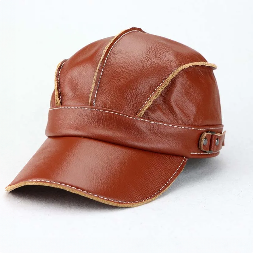 RIVARO™ Vintage Leather Gentleman’s Cap