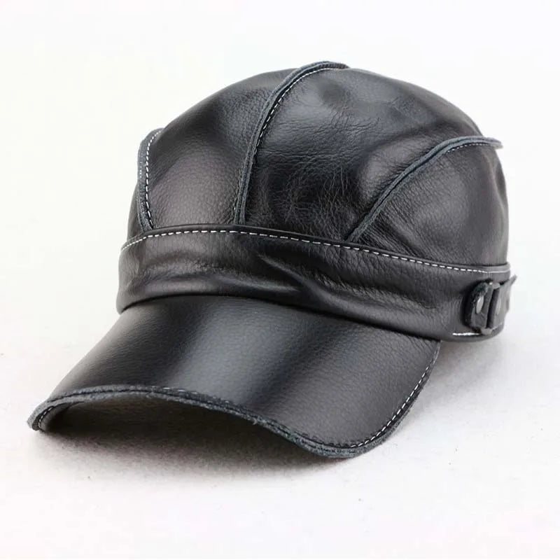 RIVARO™ Vintage Leather Gentleman’s Cap