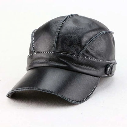 RIVARO™ Vintage Leather Gentleman’s Cap