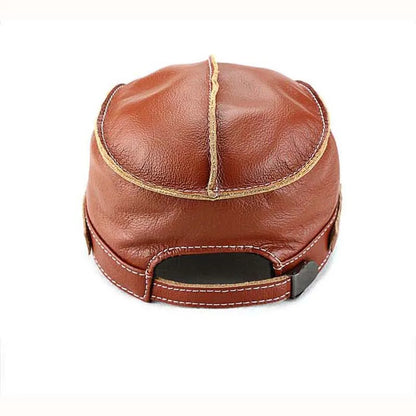 RIVARO™ Vintage Leather Gentleman’s Cap