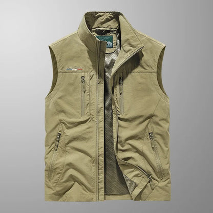 Vincent - Multi-Pocket Breathable Outdoor Cargo Gilet