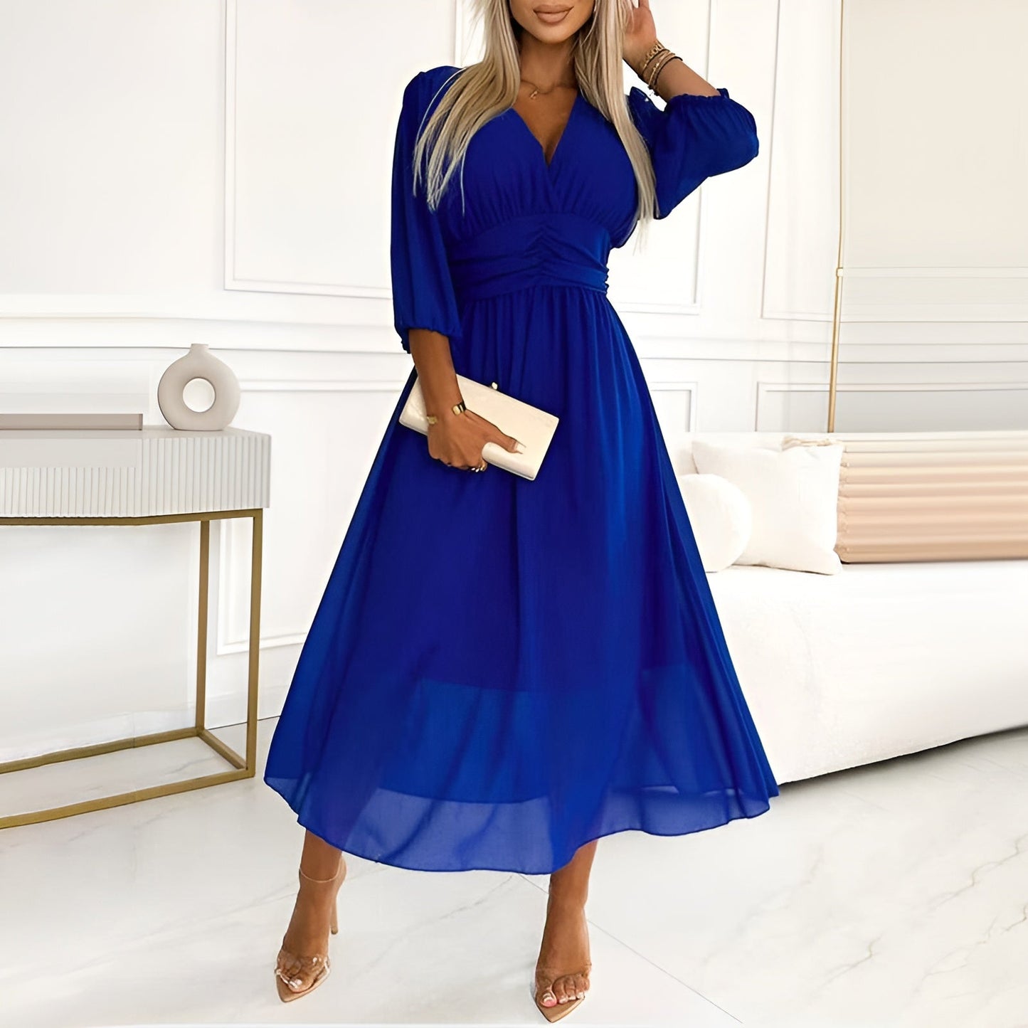 Abigail | Leichtes Seidenchiffon-Kleid