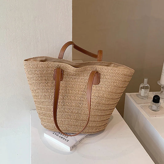 Stylish Straw Tote