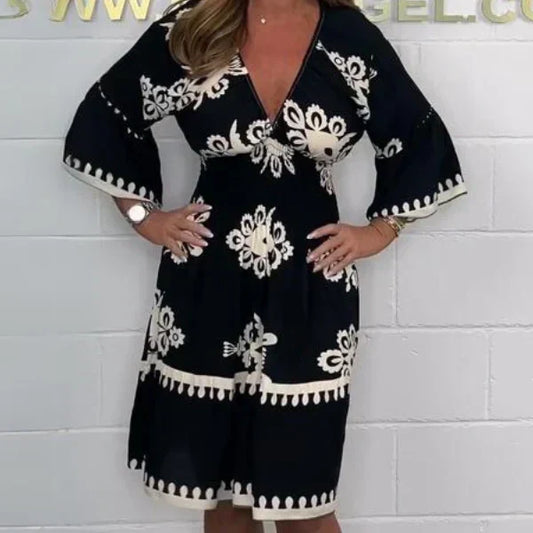 SERENA SUMMER PRINTED DRESS