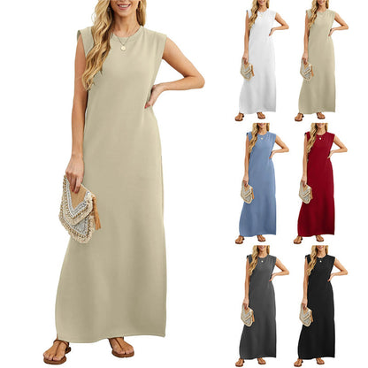 LUNA SUMMER SPLIT-HEM DRESS
