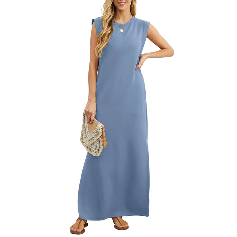 LUNA SUMMER SPLIT-HEM DRESS