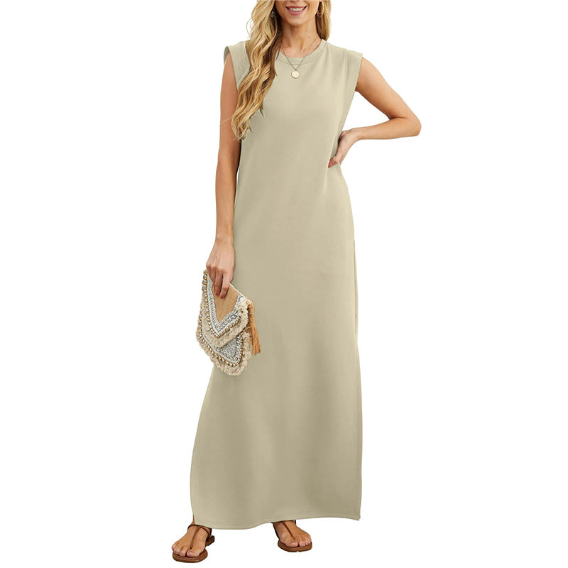 LUNA SUMMER SPLIT-HEM DRESS