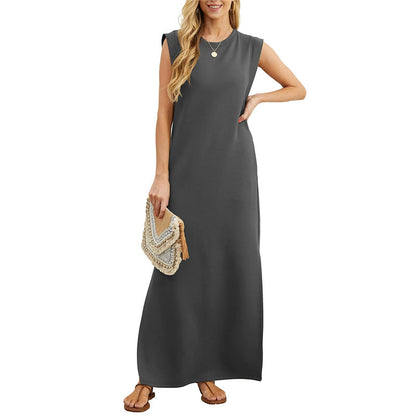 LUNA SUMMER SPLIT-HEM DRESS