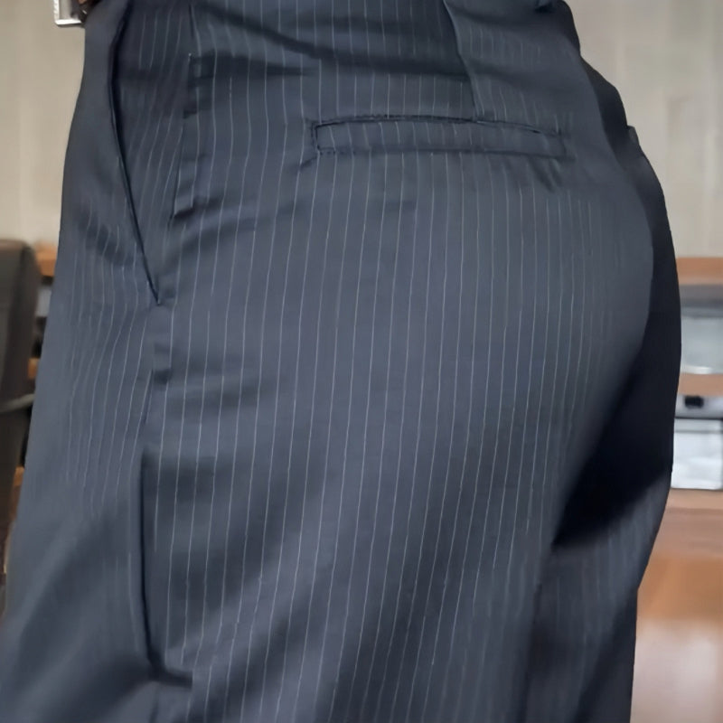 VERONA HIGH-WAIST STRAIGHT TROUSERS
