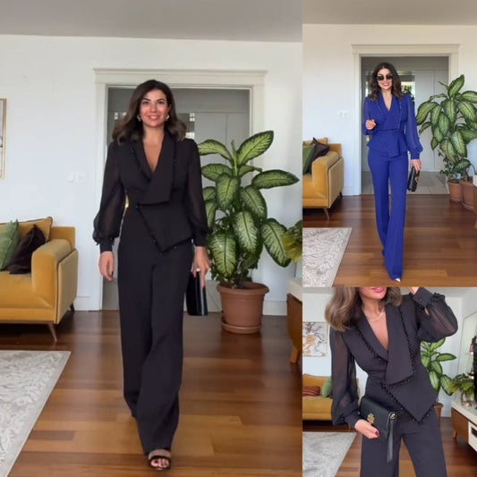 SOLÉA Beaded Wide-Leg Jumpsuit