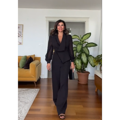 SOLÉA Beaded Wide-Leg Jumpsuit